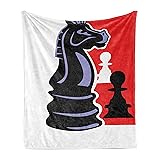 Ambesonne Board Game Soft Flannel Fleece Throw