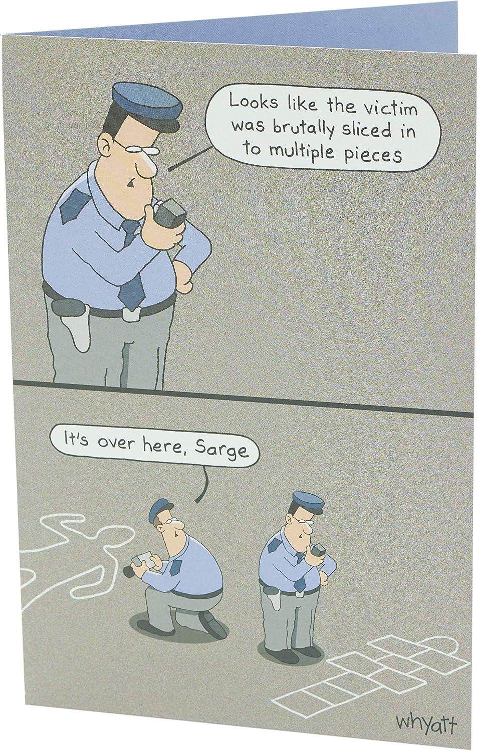 UK Greetings Birthday Card for Him/Friend - Police Joke Design, Neutral, 121 mm x 184 mm - Image 4
