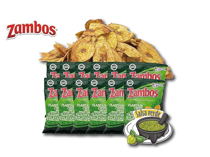Zambos Plantain Chips Now Ridged Plantain Chips with Salt