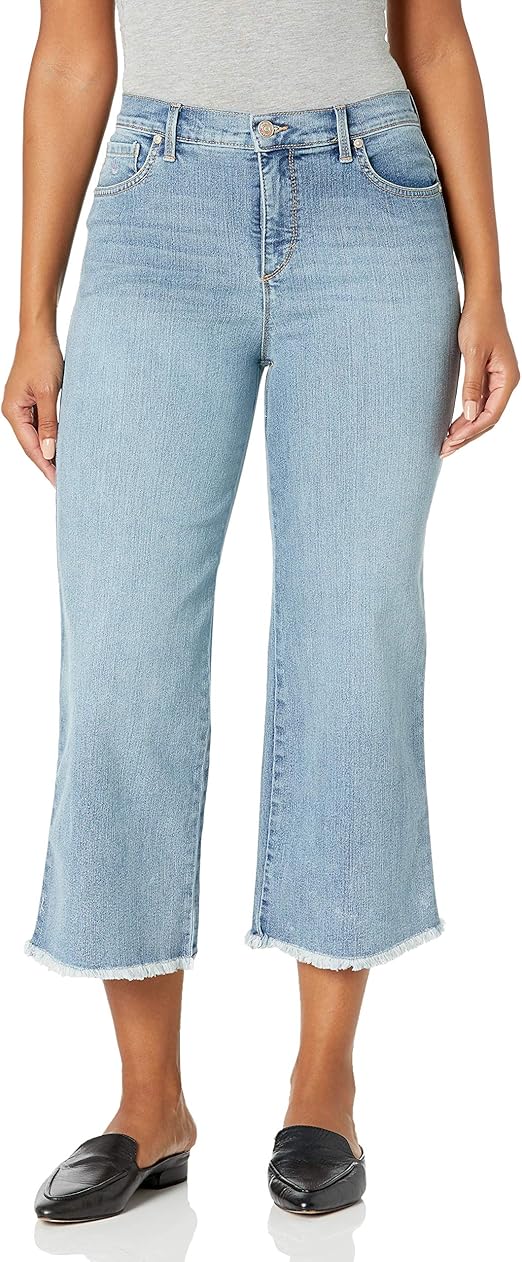 Gloria Vanderbilt Women's Amanda Wide Leg Crop Length Jean, Mendocino