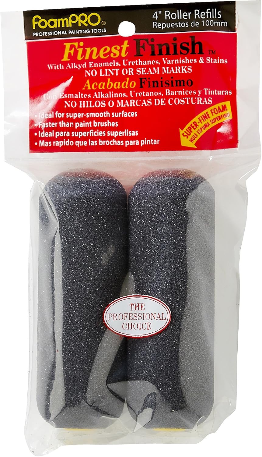 FOAM PRO 185 Foam Paint Brush Refills, Pack of 2 - Paint Rollers - 