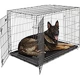 MidWest Homes for Pets Dog Crate | iCrate Single Door & Double Door Folding Metal Dog Crates