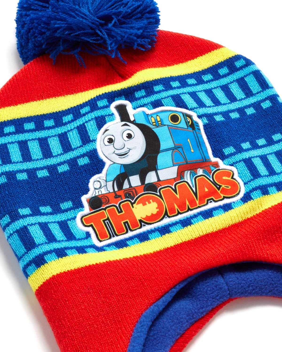 Nickelodeon Boys' Thomas The Train Winter Hat and Mitten Gloves Set (Toddler), Size Age 2-4, Thomas Train Blue: Clothing