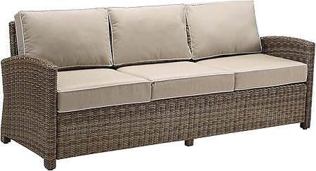 Amazon Com Crosley Furniture Bradenton Outdoor Wicker Patio Sofa