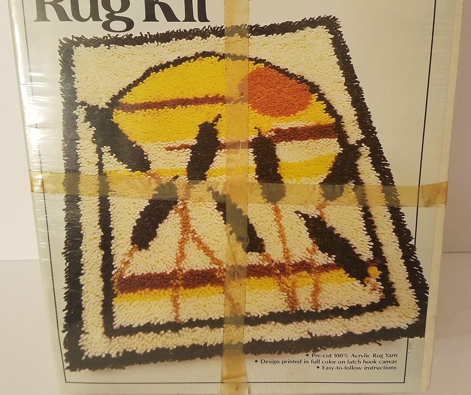 Latch Hook Kit Rug Kit 20"x 27" Cattails Made in USA