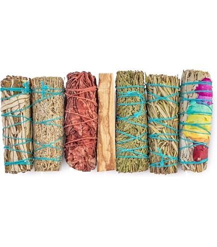 NessaStores White Sage & Sweetgrass Smudge Sticks - 16 Pack, 4-Inch, Hand-Tied For Cleansing & Positive Energy