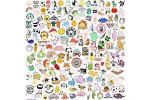 Japior 20/30/60/100 Mixed Enamel Pins for Backpacks,Hat Cute Funny Button Pins Bulk Set,Cartoon Plant Aesthetic Brooch Lapel Backpack Pins for Hats Women Girls Cloths Decoration