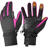 Sukeen Winter Gloves Men Women, Touchscreen Anti-Slip Warm Mens Gloves for Running Driving Cycling Hiking Biking Outdoor