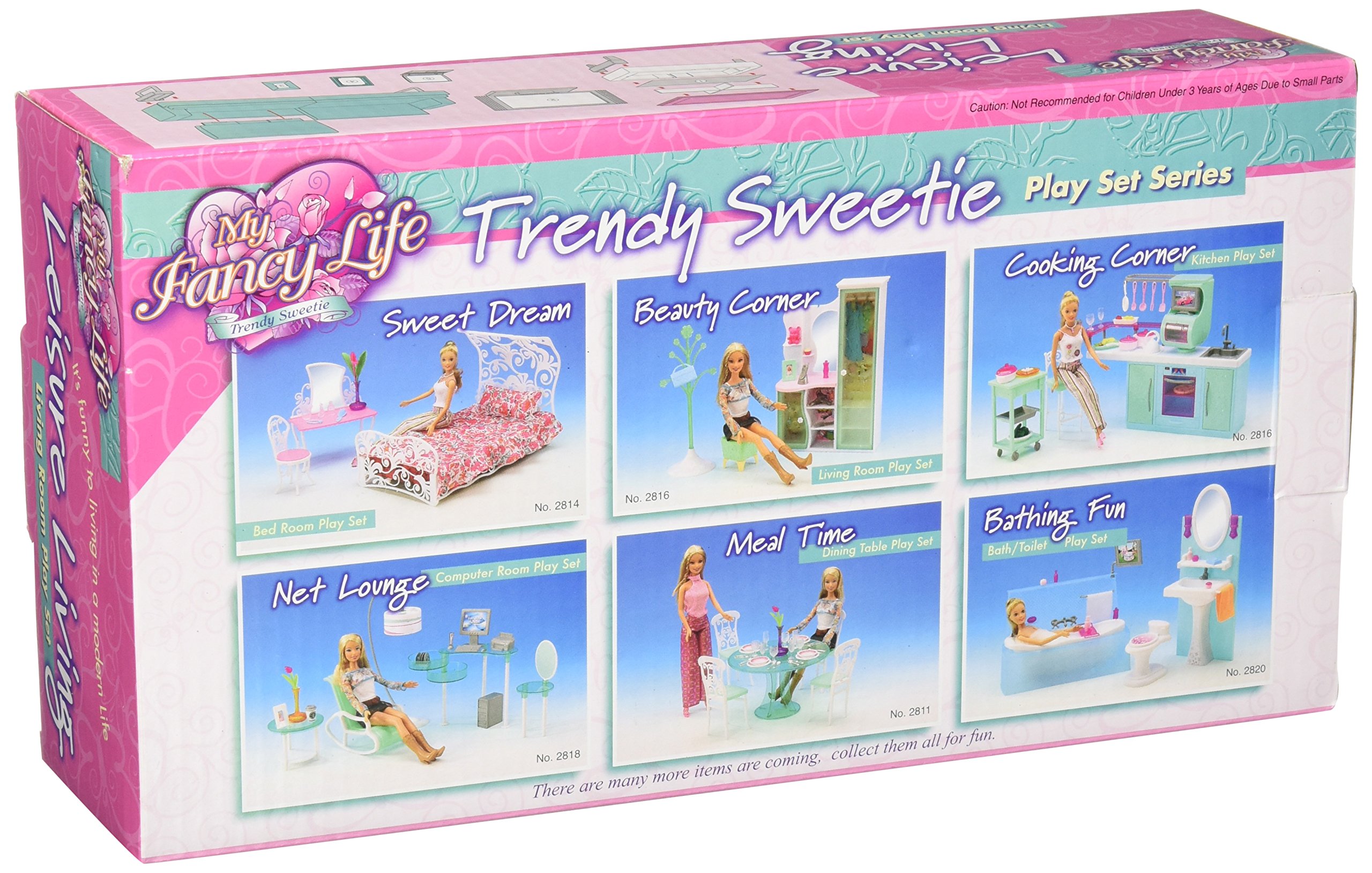 My Fancy Life Living Room Dollhouse Furniture Set, for 11.5 inch Fashion Dolls, Modern Design