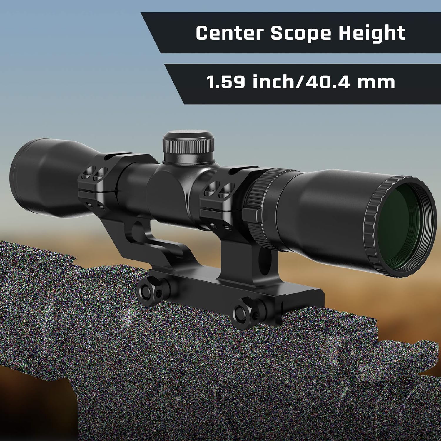 Feyachi SRM12 Scope Mount Offset Cantilever Dual Ring 1 Inch Diameter Riflescope Picatinny Mount : Sports & Outdoors