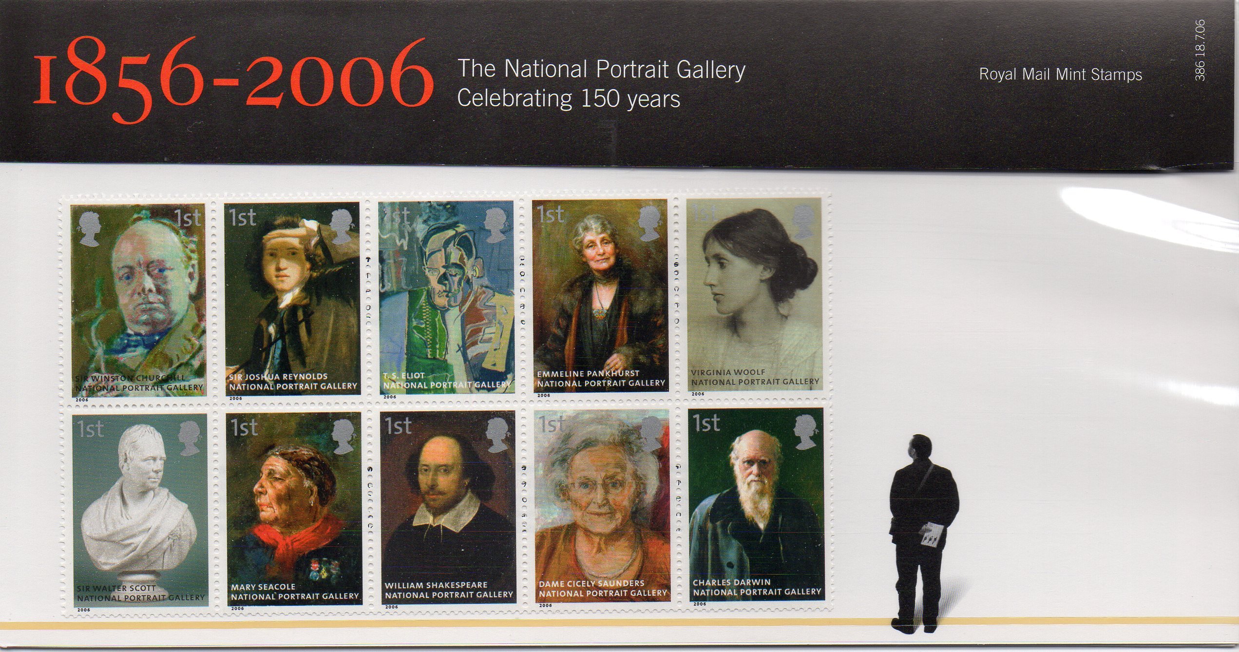 1856 - 2006 the national portrait gallery presentation pack NO. 386