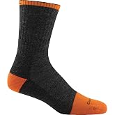 Darn Tough Vermont Men's Steely Micro Crew Cushion Socks (2007) | Breathable Merino Wool, Anti-Fatigue Durable Targeted Foot &amp; Toe Cushion, Moisture Wicking, Arch Support, Made in USA