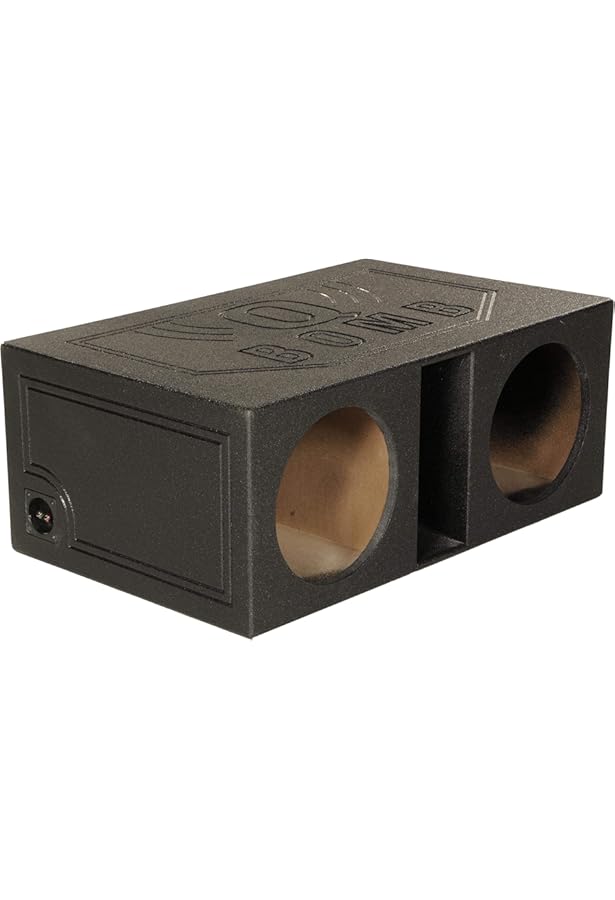 最安値爆買い Qpower QBomb デュアルベントホーン ポート付きサブウーファーボックス ベッドライナー仕上げ B07N8BRTH5アイランド本舗 通販