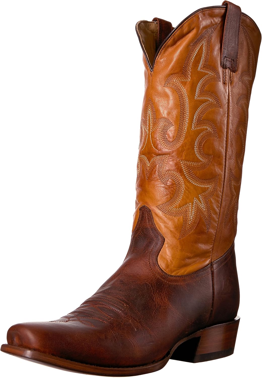 Stetson Floppy Top Mens Brown Leather Cowboy Boots 15D Amazon.co.uk