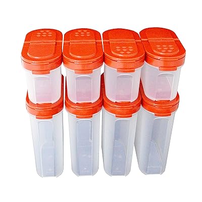 Tupperware Modular Mate Spice Shaker Set (8) red