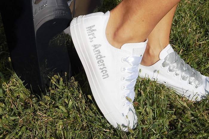 custom bridal sneakers