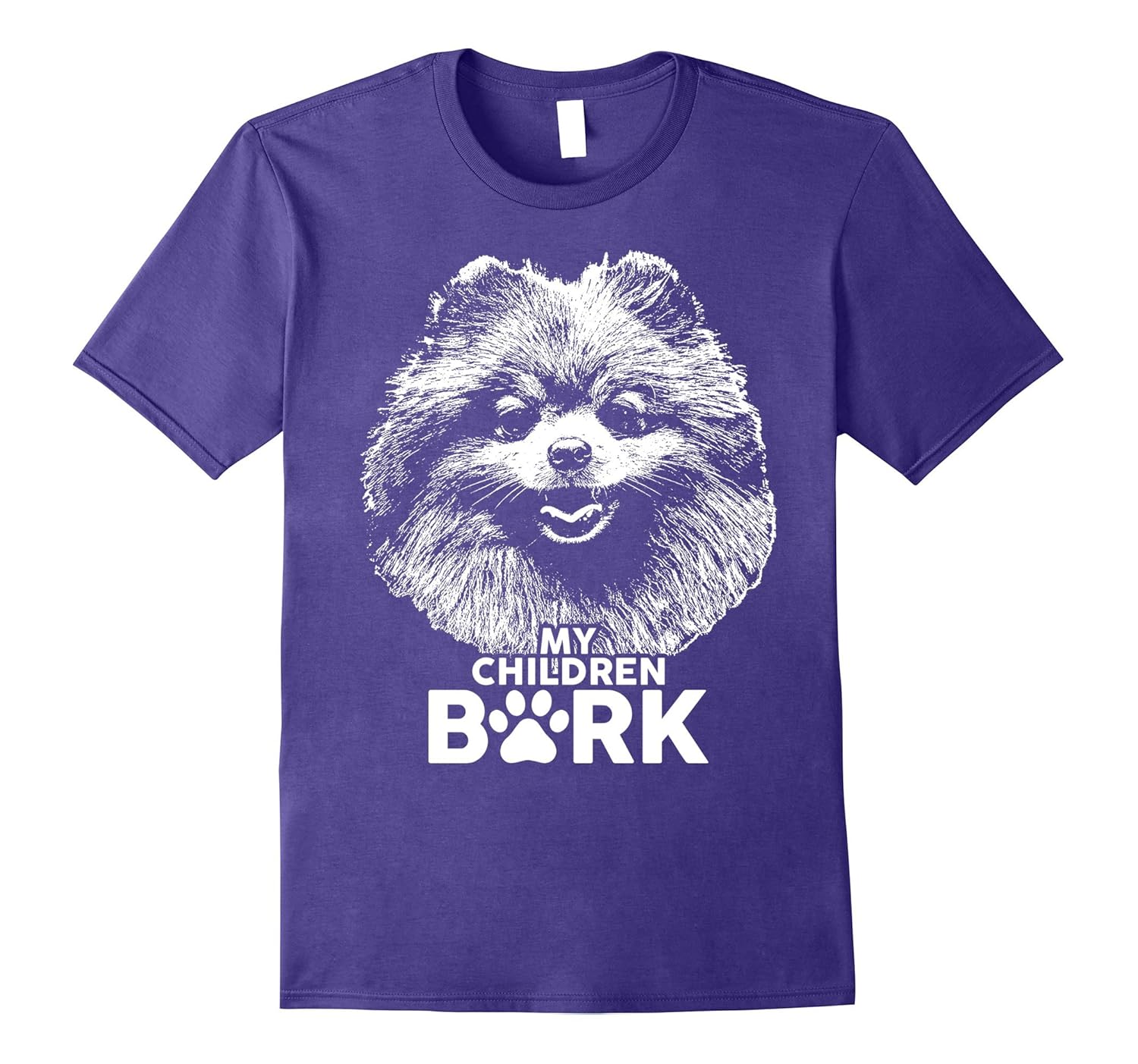 Pomeranian My Children Bark Dog Shirt-Rose