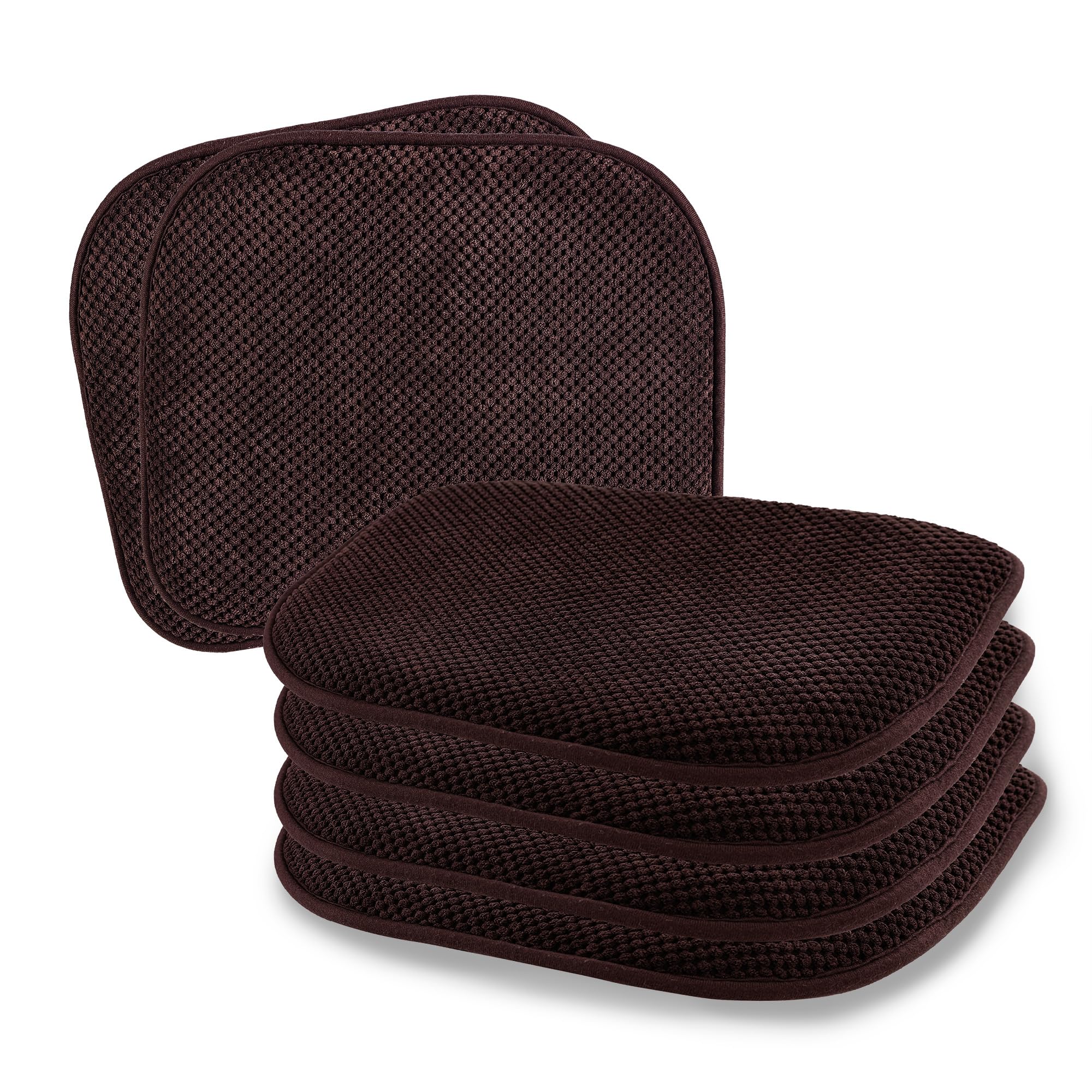 Photo 1 of ** 3 PCS ** SWEMSTAR Chair Cushions - 15"*17" Kitchen Dining Chair Pads Foam Seat Cushion for Chairs Barstool Cushions Non Slip Seat Pad