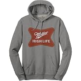 Tee Luv Men's Miller High Life Beer Logo Hoodie
