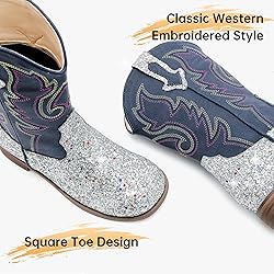 Motasha Boys Cowboy Boots Glitter Toddler Girls