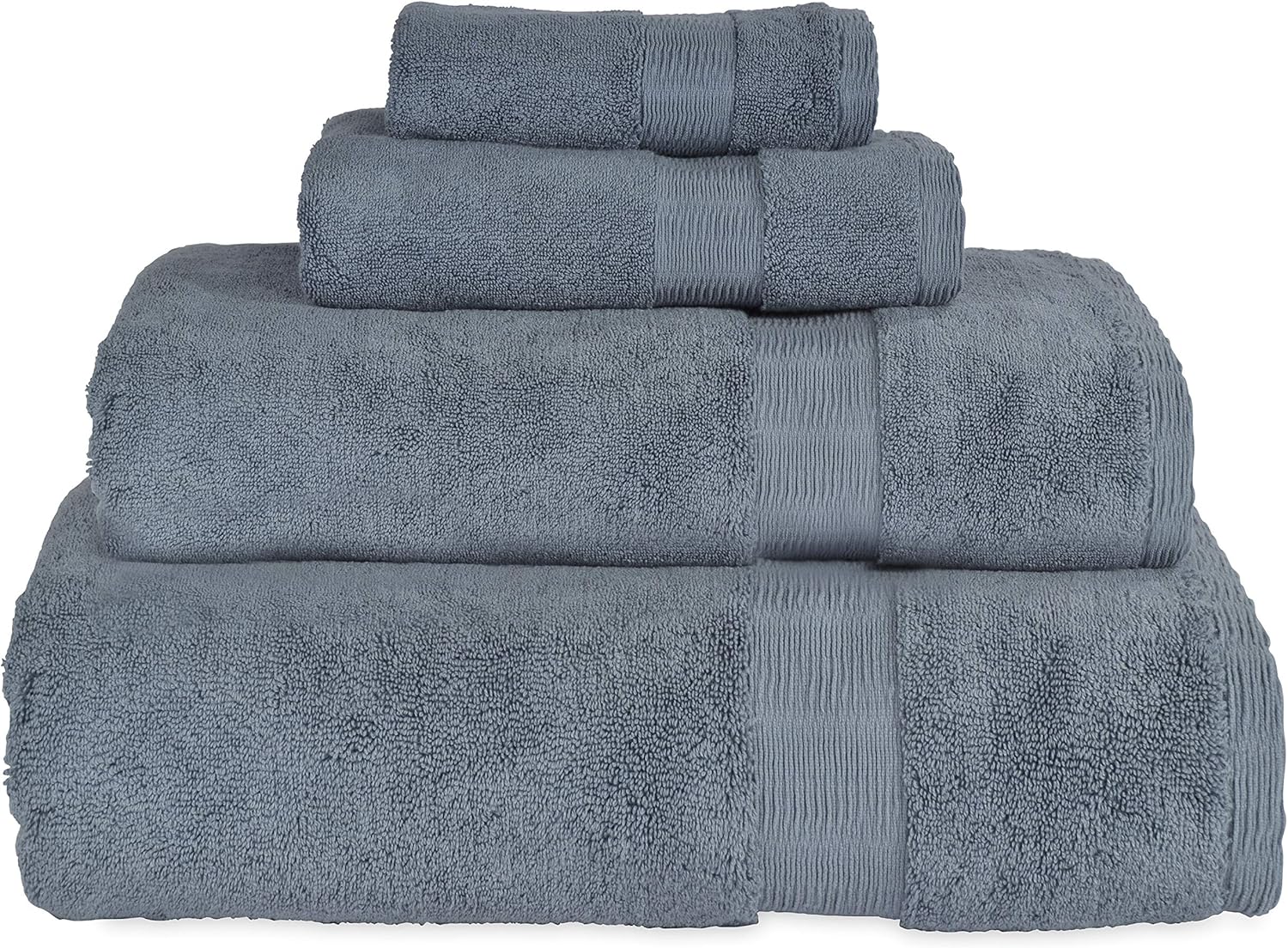 DKNY Mercer Cotton Bath Towel Denim, 30" W x 58" L Home & Kitchen