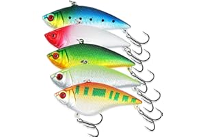 EXAURAFELIS 𝗘𝗫𝗔𝗨𝗥𝗔𝗙𝗘𝗟𝗜𝗦 Lipless Crankbait Fishing Lures Fishing Gear Vibration Lures VIB Lure with Treble Hook Swimbait FishingBait Sinking Lure for Bass Trout Walleye Redfish