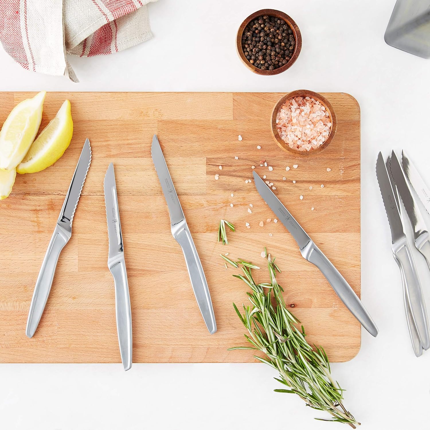 J.A. Henckels International Stainless Steel 8-Piece Steak Knife Set: Steak Knives: Kitchen & Dining