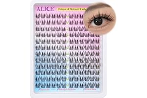 ALICE Natural Lash Clusters DIY Eyelash Extensions 9-11mm Short C Curl Individual Lashes Wispy Anime Lash Extensions Handmade