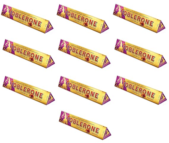 large fruit and nut toblerone