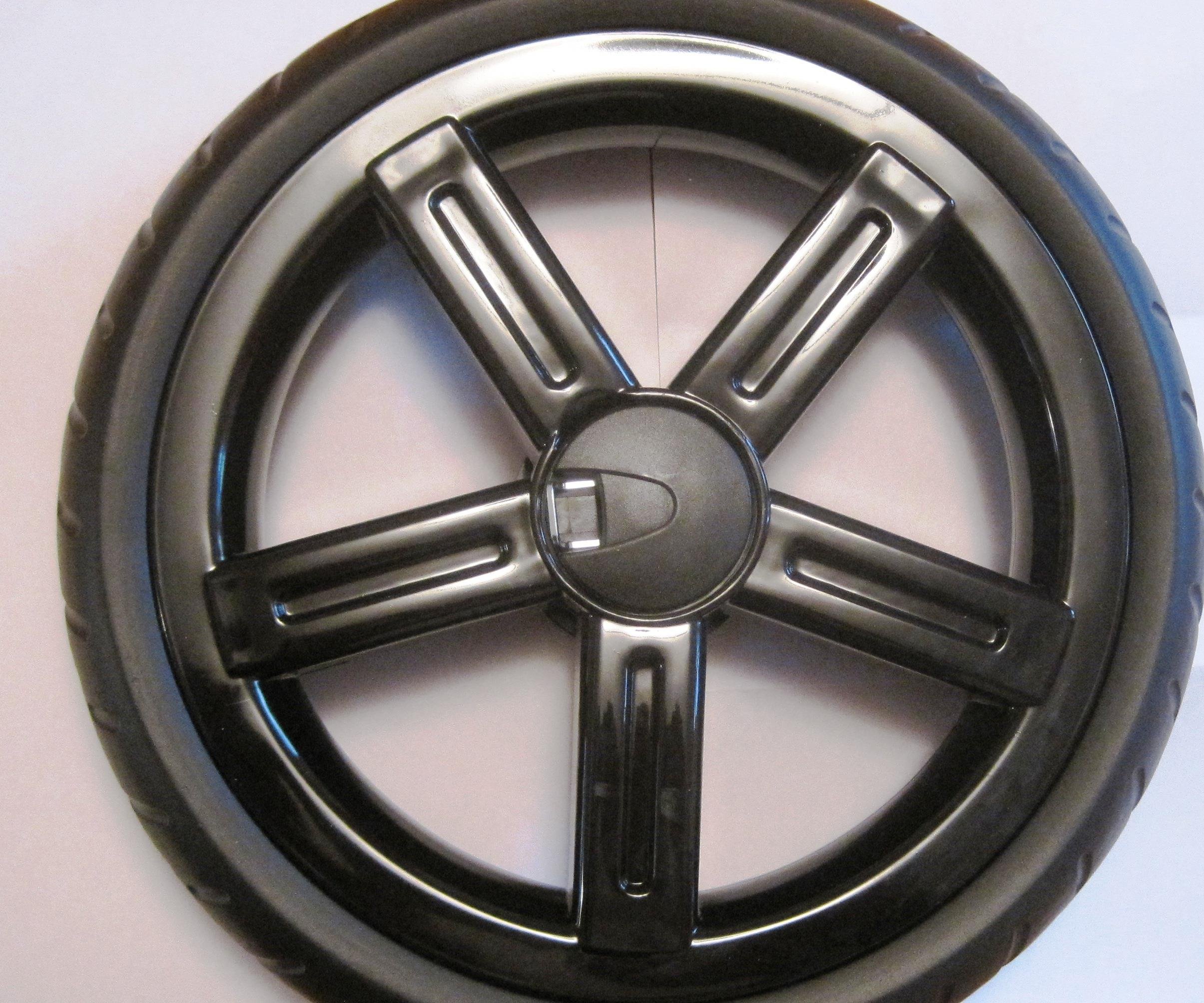 Peg Perego Rear Wheel Duette/Triplette Black 5 Spokes 2008 Onwards