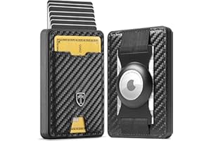 TRAVANDO Swype AirTag* Slim Wallet for Men Metal RFID Blocking Mens Wallet Card Case