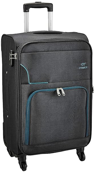 Princeware Basel Polyester 58 cms Black Softsided Cabin Luggage (6735 -BK)