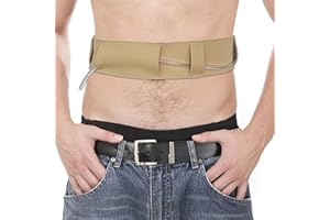 URSA STRAPS Peritoneal Dialysis Tube Belt - Slim, Soft and Stretchy PD Catheter Belt - Safe for Skin - Made in The UK - Peg Tube Supplies - Medical Peritoneal Dialysis Accessories (Large - 37″-50″, Beige)