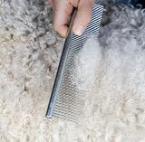 Mikki Doodles Stainless Steel Comb for Doodles Grooming Blue Grey view 3