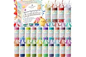 BALTIC DAY Silicone Pigment Dye Paste for Squishies, 24 Opaque Pigment Paste for Silicone Rubber Mold Making, Vibrant Color for Squishy Maker Coloring, Epoxy Resin Molding & DIY Crafting