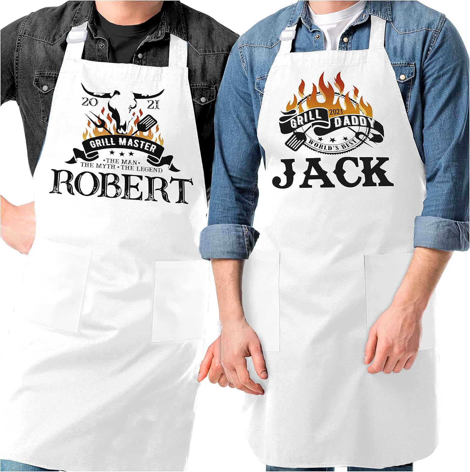 Personalized Apron Funny Father's Day Gifts Customized Kitchen Aprons