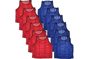 BlueDot Trading Adult & Youth Scrimmage Training Vests for Soccer, Basketball & More – Available in 1, 6, 12, 24 Packs