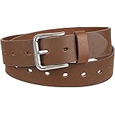 Dickies womens Fully Adjustable Perforated Casual Jean Workwear Belt With Roller Bar Buckle