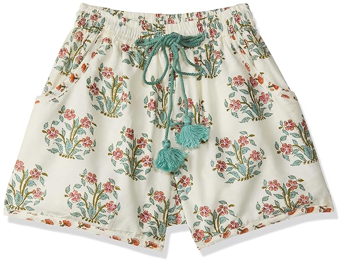 Girl's Cotton Salwar Suit (133512_Off White/ Turq_3)