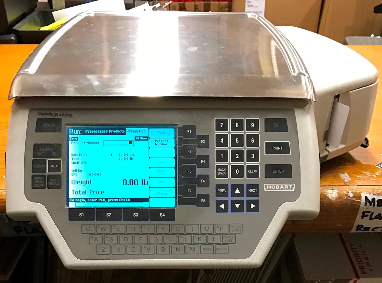 butcher scale with printer