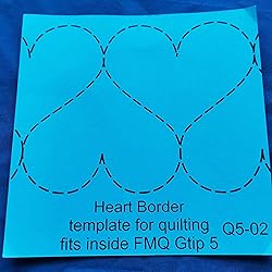 HONEYSEW Heart Border Template for Quilting Fits