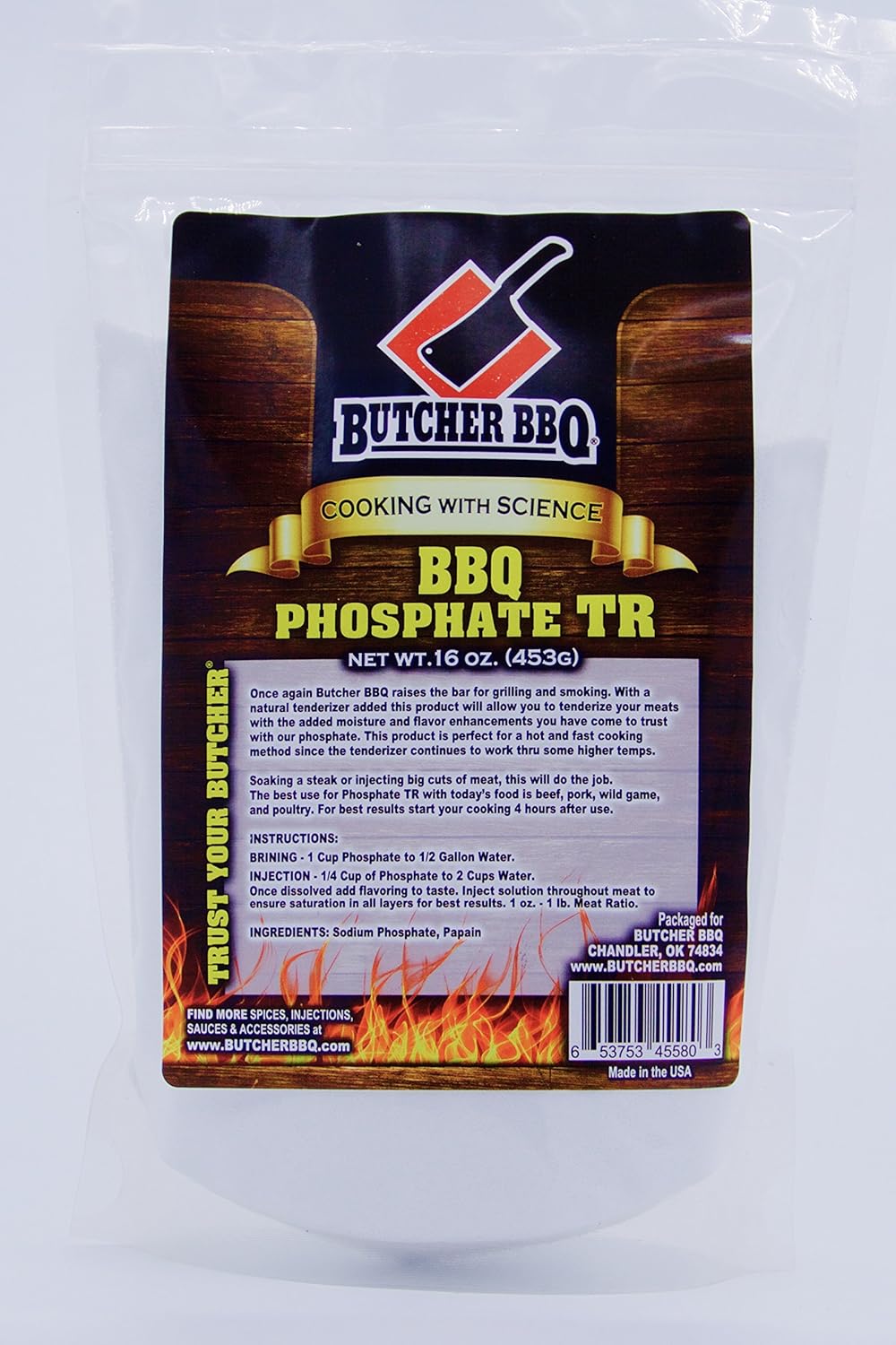 Butcher BBQ Phosphate TR-Tenderize for Hot and Fast Cooking | Gluten Free | MSG free