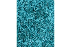 MagicWater Supply - 1/2 LB - Turquoise - Soft & Thin Crinkle Cut Paper Shred Filler great for Gift Wrapping, Basket Filling, Birthdays, Weddings, Anniversaries, Valentines Day, and other occasions