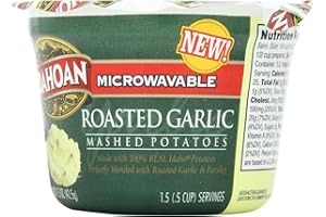 Idahoan Mashed Potatoes, Roasted Garlic, 1.5 Ounce (Pack of 12)