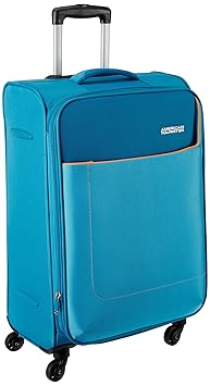 American Tourister Polyester 69 cms Turquoise Softsided Check-in Luggage (AMT JAMAICA SP 69CM TURQ)