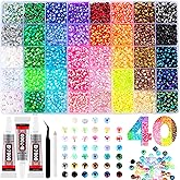 Zefy 40 Colors Resin Jelly Rhinestones for Bedazzling, 5mm 10000 Pcs Flatback Gems for Crafting, Bedazzling Kit with 3Pcs B7000 Glue for Clothing Shoes Nail Book Diamond Art
