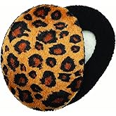 Sprigs Earbags Bandless Ear Warmers/Fleece Earmuffs with Thinsulate - Leopard Print, Small