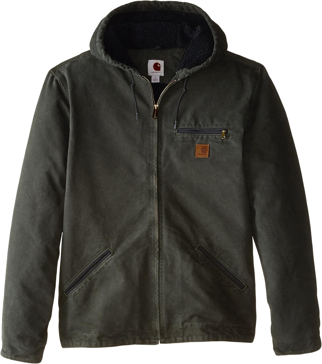 Carhartt Men's Big & Tall Sherpa Lined Sandstone Sierra Jacket J141