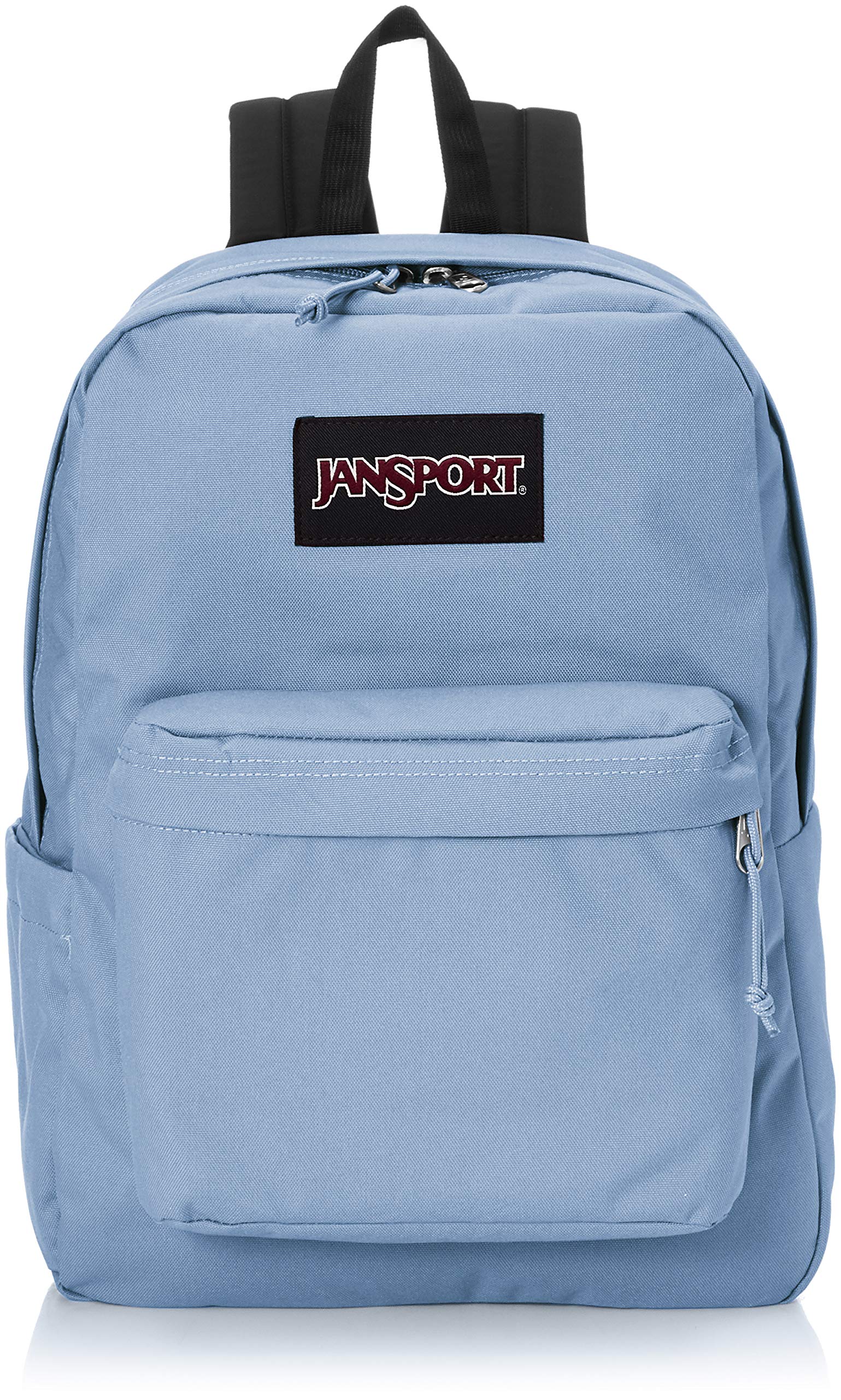 JANSPORT SuperBreak Plus Laptop Backpack in Blue Agave - 15" Internal Sleeve with Front Organiser and Side Water Bottle Pocket - Padded Straps - 25 L