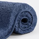 Non Slip Bath Mat 2 Pack Navy 40x60cm Ultra Thick Microfiber view 8